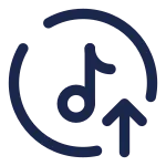 Upload Track 2 SVG Icon